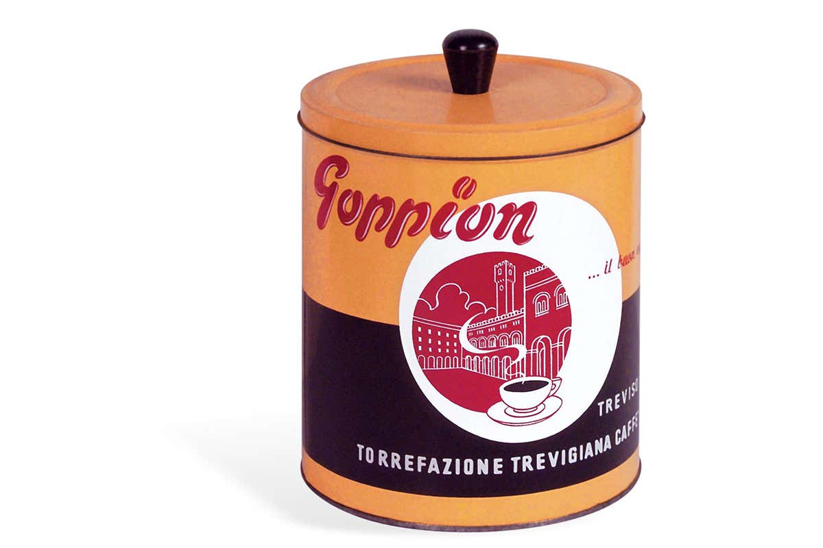 Latta storica Riconoscimento per Goppion Caffè: è marchio storico Latta storica Riconoscimento per Goppion Caffè: è marchio storico