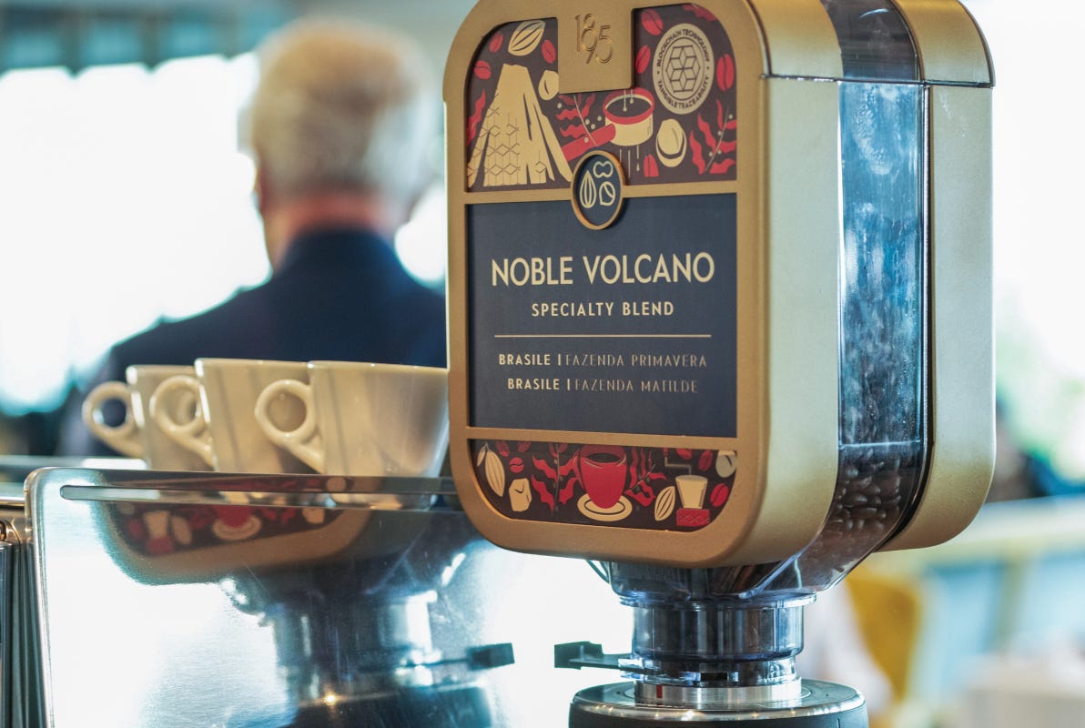 La nuova miscela Noble Volcano, la nuova idea di miscela di Lavazza