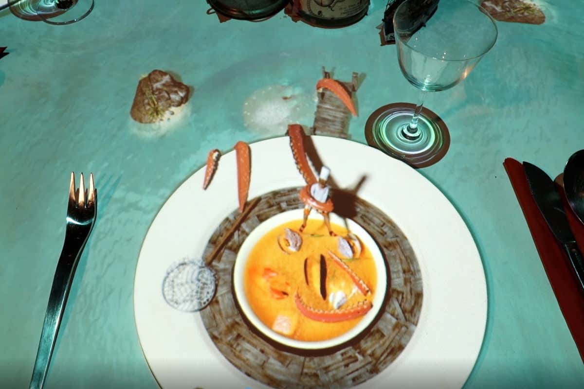 Realtà aumentata a tavola: all'Aleph il primo ristorante multisensoriale