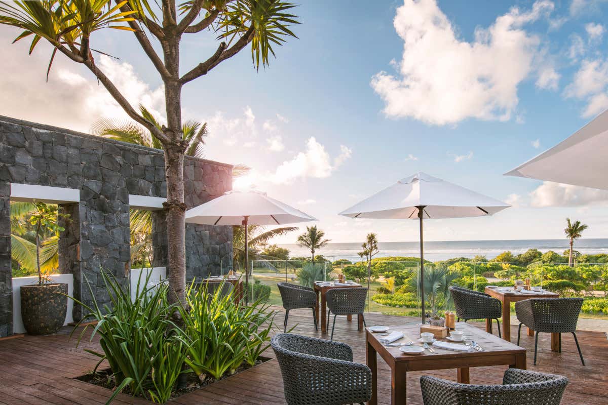 La vista da uno dei ristoranti del Constance Le Chaland