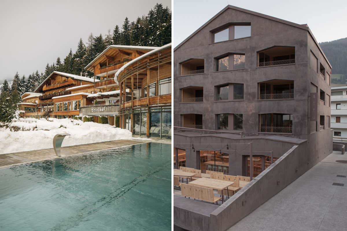 Due strutture dove passare l'inverno a San Candido tra design e benessere alpino