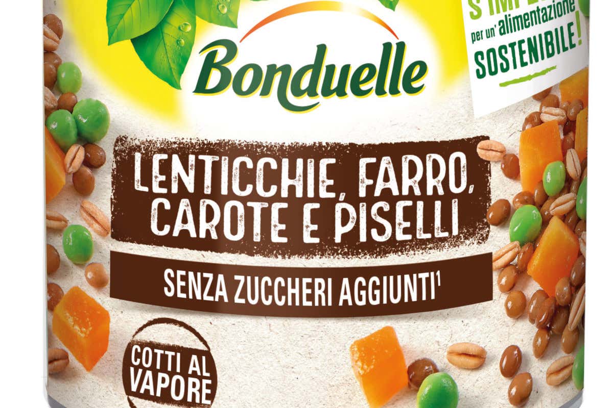 Lenticchie, farro, carote e piselli  Gusto e praticità: Bonduelle rinnova verdure cucinate e misti al naturale