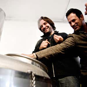 Leonardo Di Vincenzo e Sam Calagione