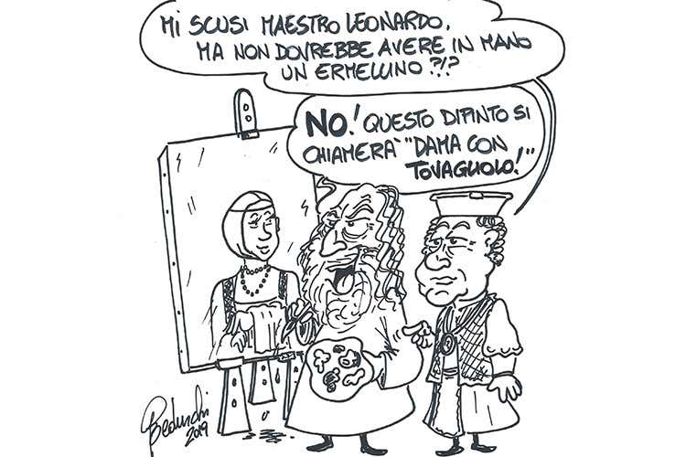 Leonardo, inventore del tovagliolo (Leonardo precursore dei maitre Sua l’invenzione del tovagliolo)