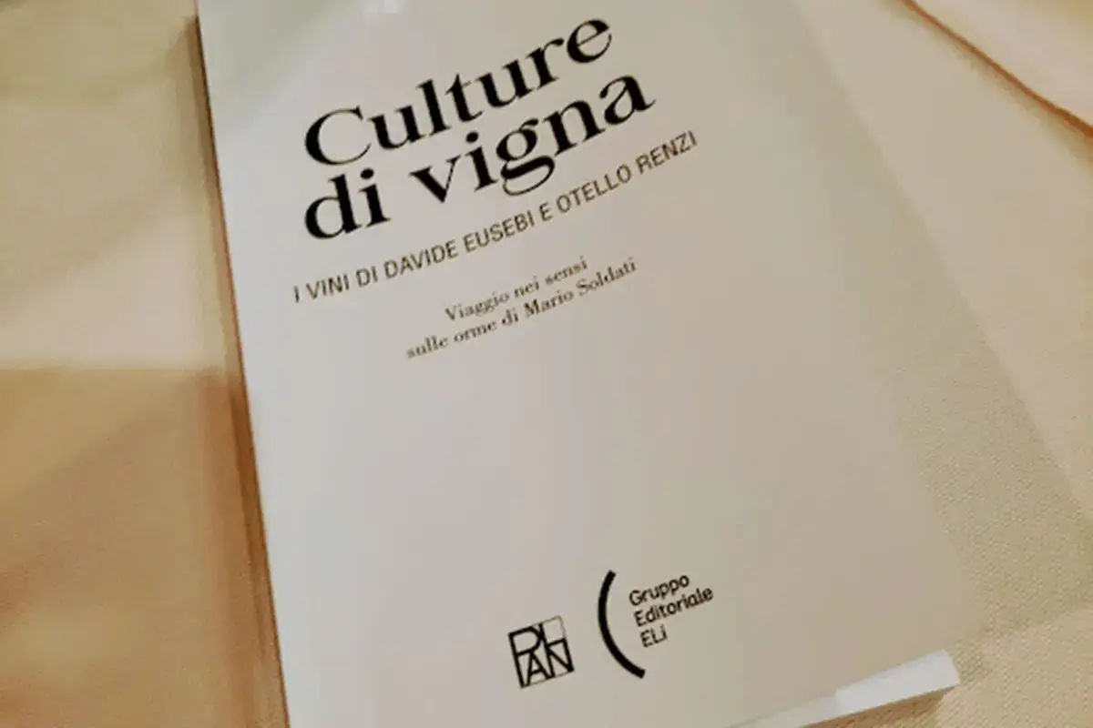 La copertina del libro Eusebi e Renzi, viaggio poetico nell'Italia dei vini veri
