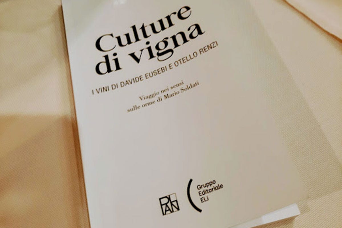 La copertina del libro Eusebi e Renzi, viaggio poetico nell'Italia dei vini veri