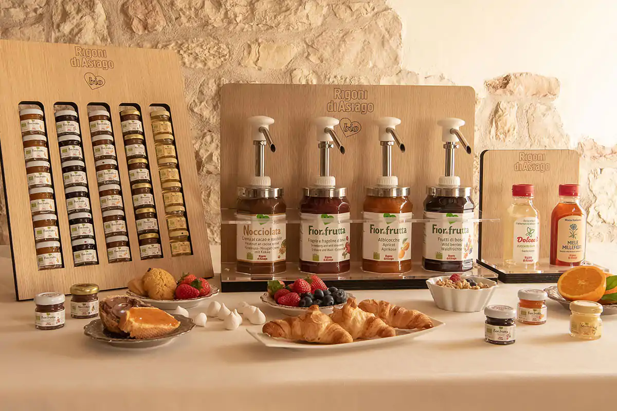 La linea horeca di Rigoni di Asiago Rigoni di Asiago va in hotel Una linea per il breakfast