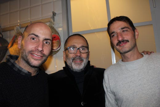 da sinistra: Alessio Ceccotti, Maurizio Bistocchi e Andrea Baroni