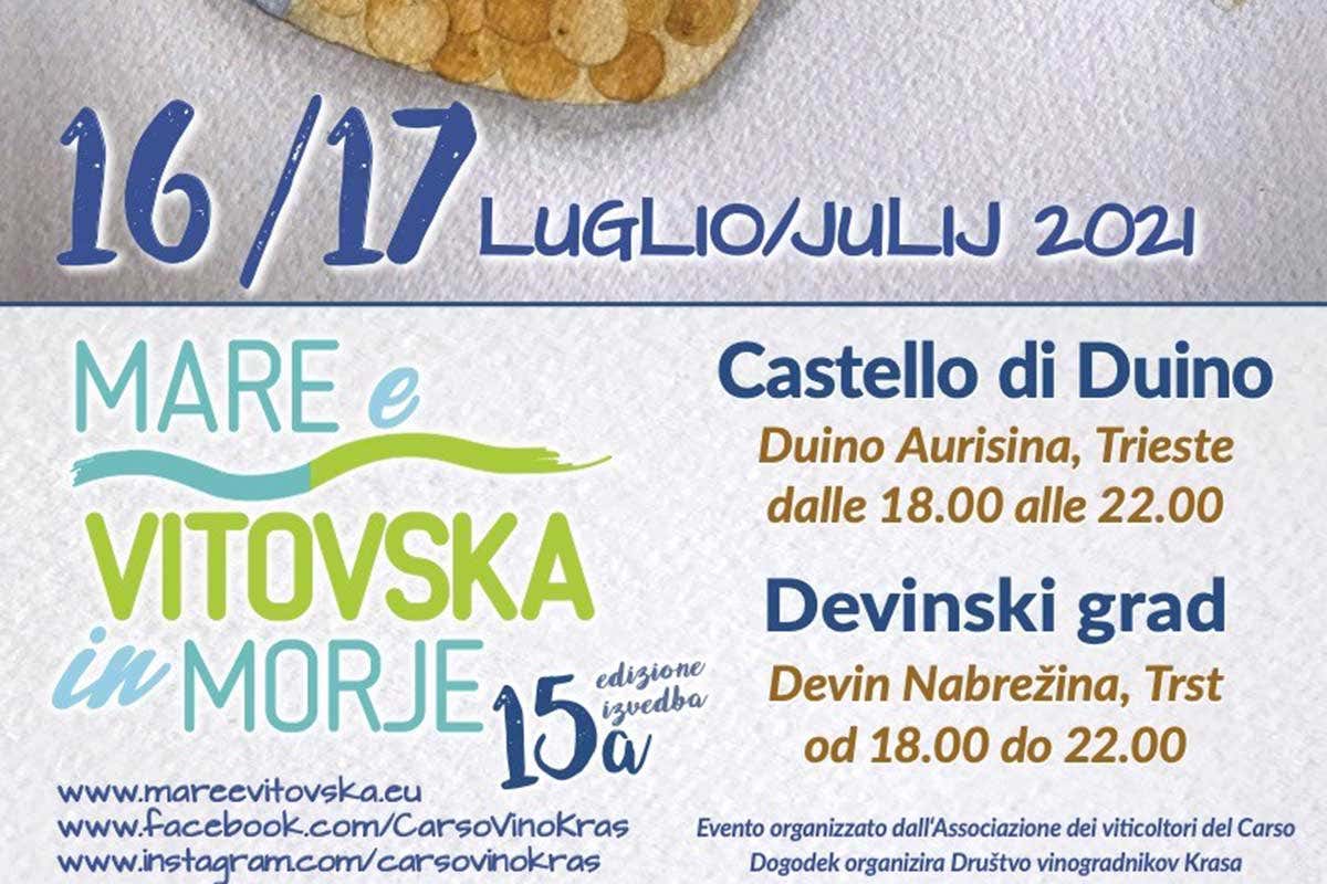 La locandina dell'evento Al Castello di Duino torna l'abbinamento cibo e vino di Mare