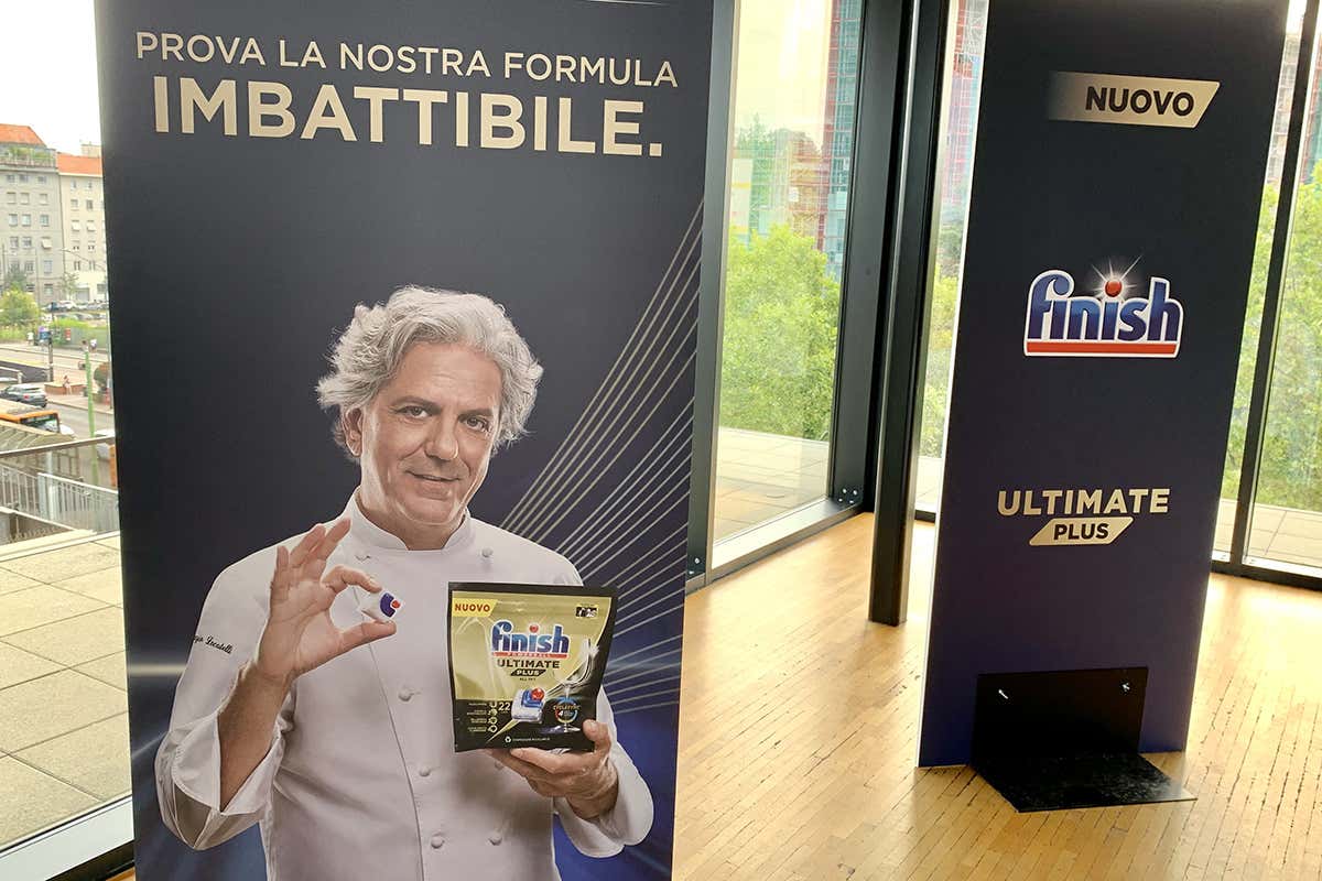 Giorgio Locatelli con Finish: insieme per risparmiare acqua in cucina 