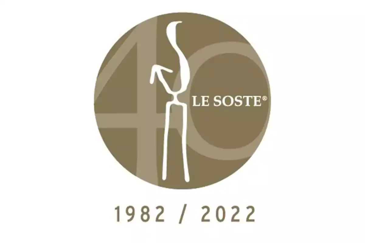 Le Soste40, il logo che celebra i quattro decenni dell'Associazione Le Soste compie 40 anni e li celebra con un logo