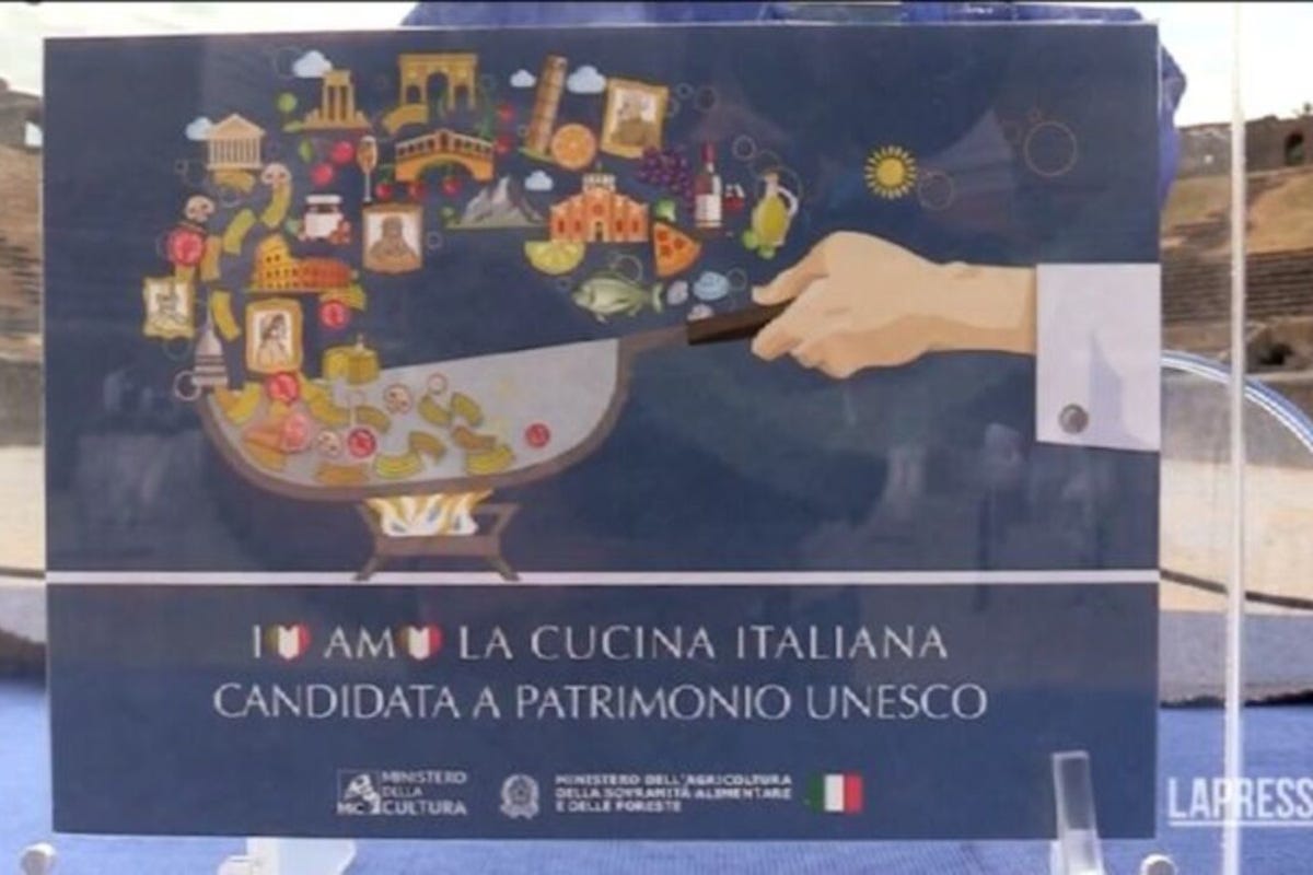 La cucina italiana nell’Unesco ha il suo logo: “in padella” monumenti e prodotti