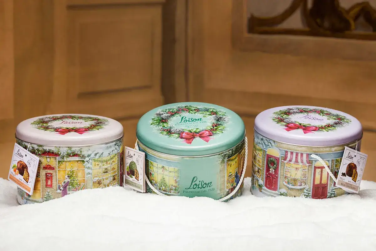 Panettoni in latta Collezioni di Natale Loison, panettoni e pandori per tutti i gusti