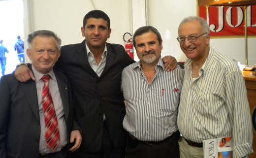 Da sinistra: Mario Giorgio Lombardi, Vincenzo Soriano, Sandro Romano, Giuseppe De Girolamo Da sinistra: Mario Giorgio Lombardi, Vincenzo Soriano, Sandro Romano, Giuseppe De Girolamo