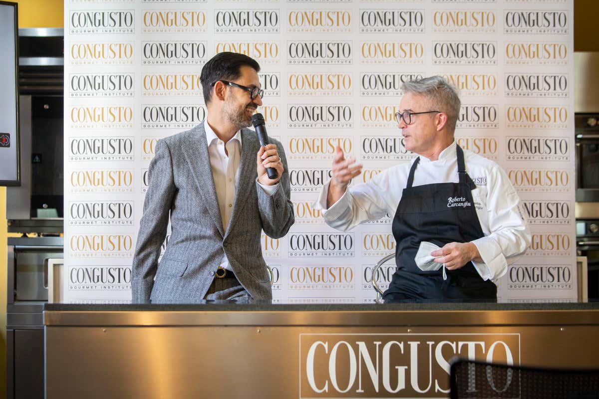 Federico Lorefice e Roberto Carcangiu Congusto Gourmet Institute: cinque valori cardine per far ripartire la ristorazione