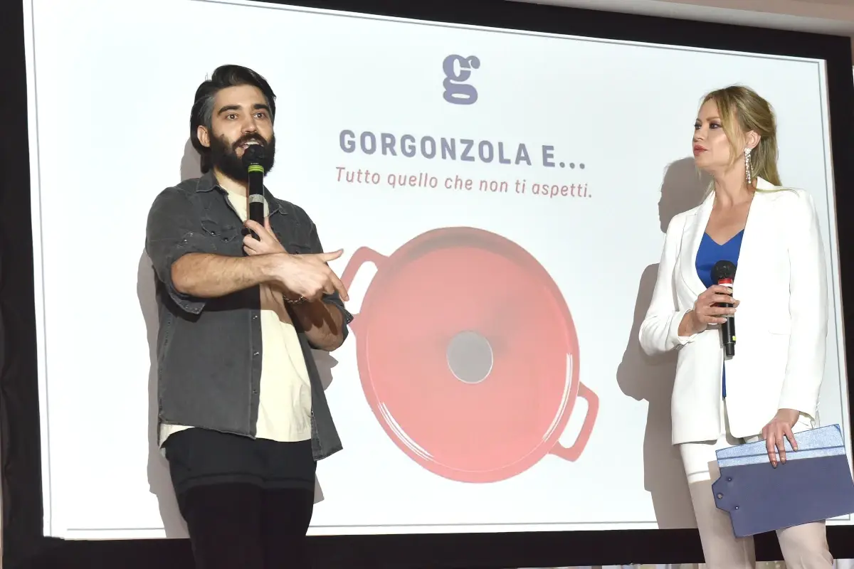 Lorenzo Biagiarelli e Anna Falchi&nbsp; Gorgonzola Dop, re del