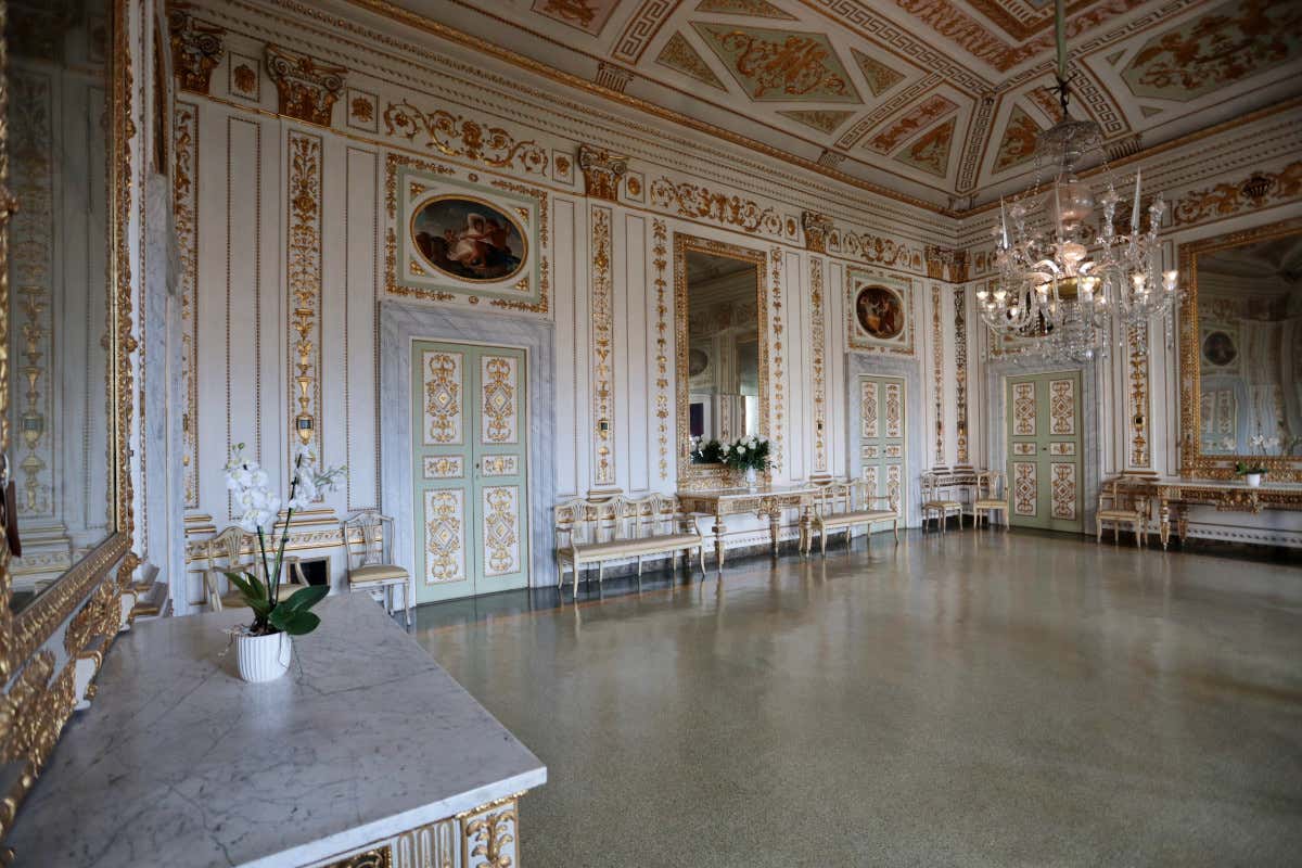 Una delle sale del Palazzo Mansi di Lucca