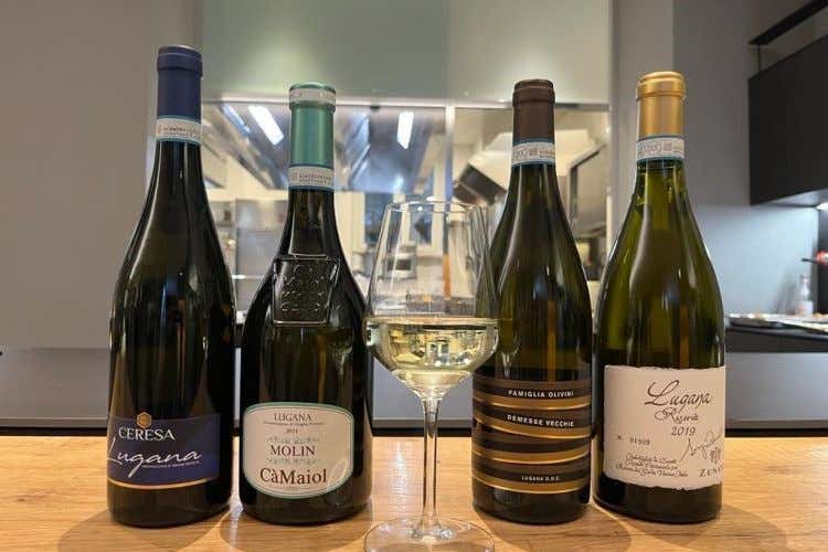 I vini degustati nella Masterclass, prima della cena con lo chef Sironi 