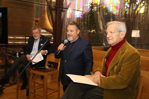 da sinistra: Alberto Lupini, Umberto Montano e Luciano Violante