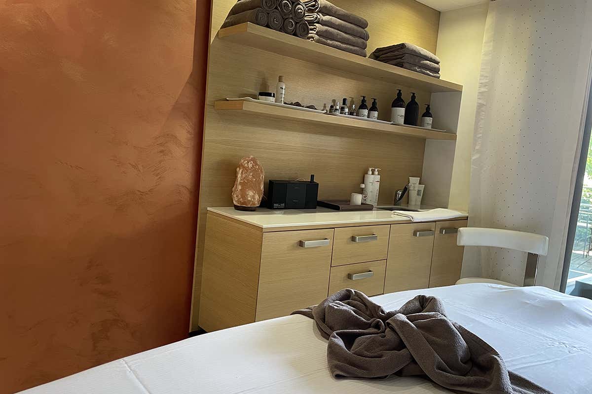 Asciugamani e teli per l'area wellness Stile e classicità nel connubio tra Lusini e Villa Madruzzo