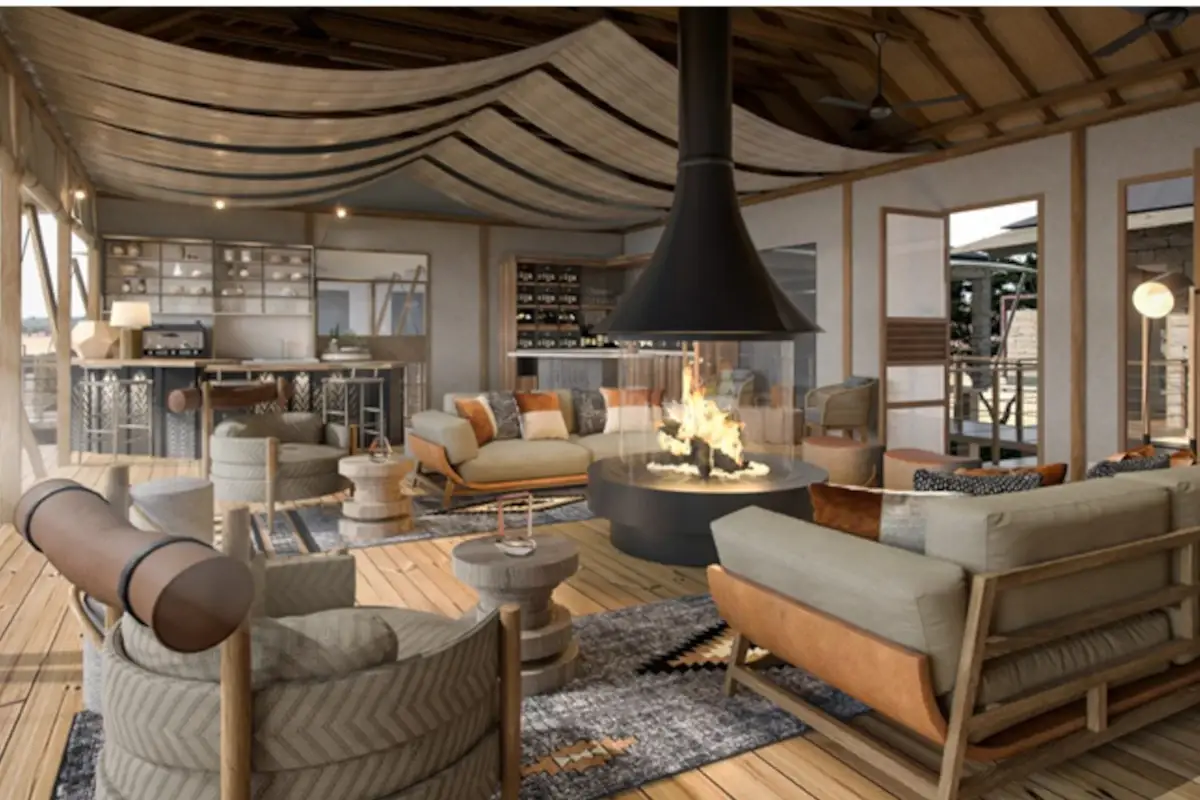 Un luxury safari lodge nel cuore dell'Africa