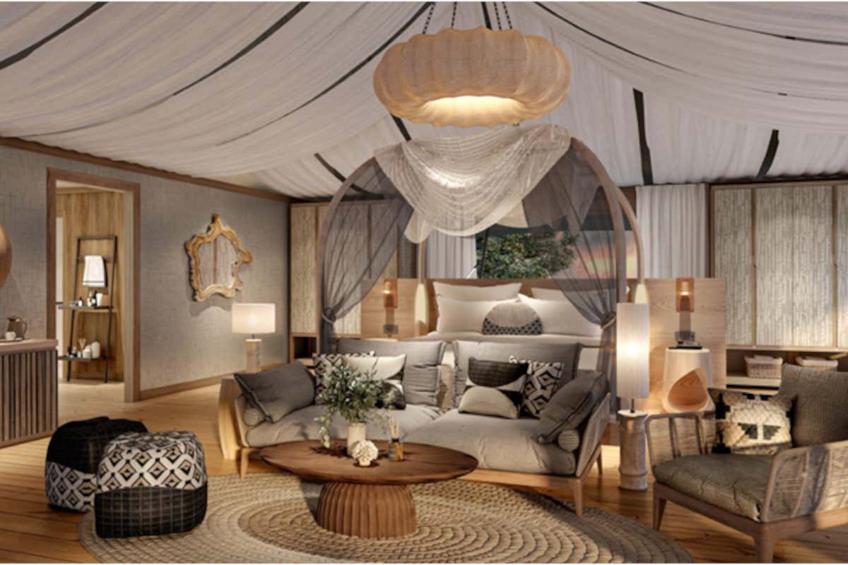Un luxury safari lodge nel cuore dell'Africa