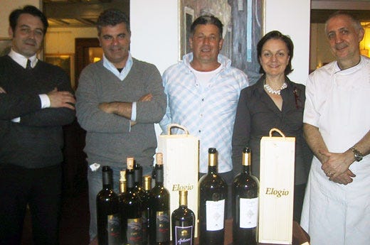Da sinistra: Elio Cassarà, Andrea Pesenti, Eligio Magri, Ornella Sironi e Jean Dominique Verdier