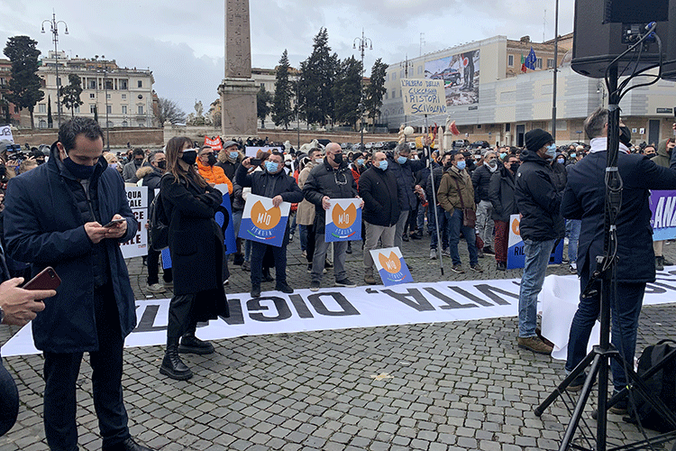la manifestazione romana di mio la manifestazione romana di mio