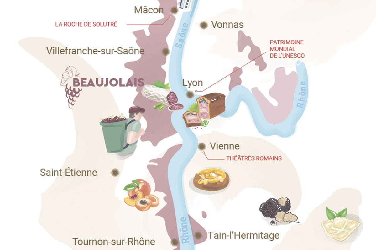 [[Tour de la gastronomie]] La discesa a Lione, la capitale mondiale della gastronomia