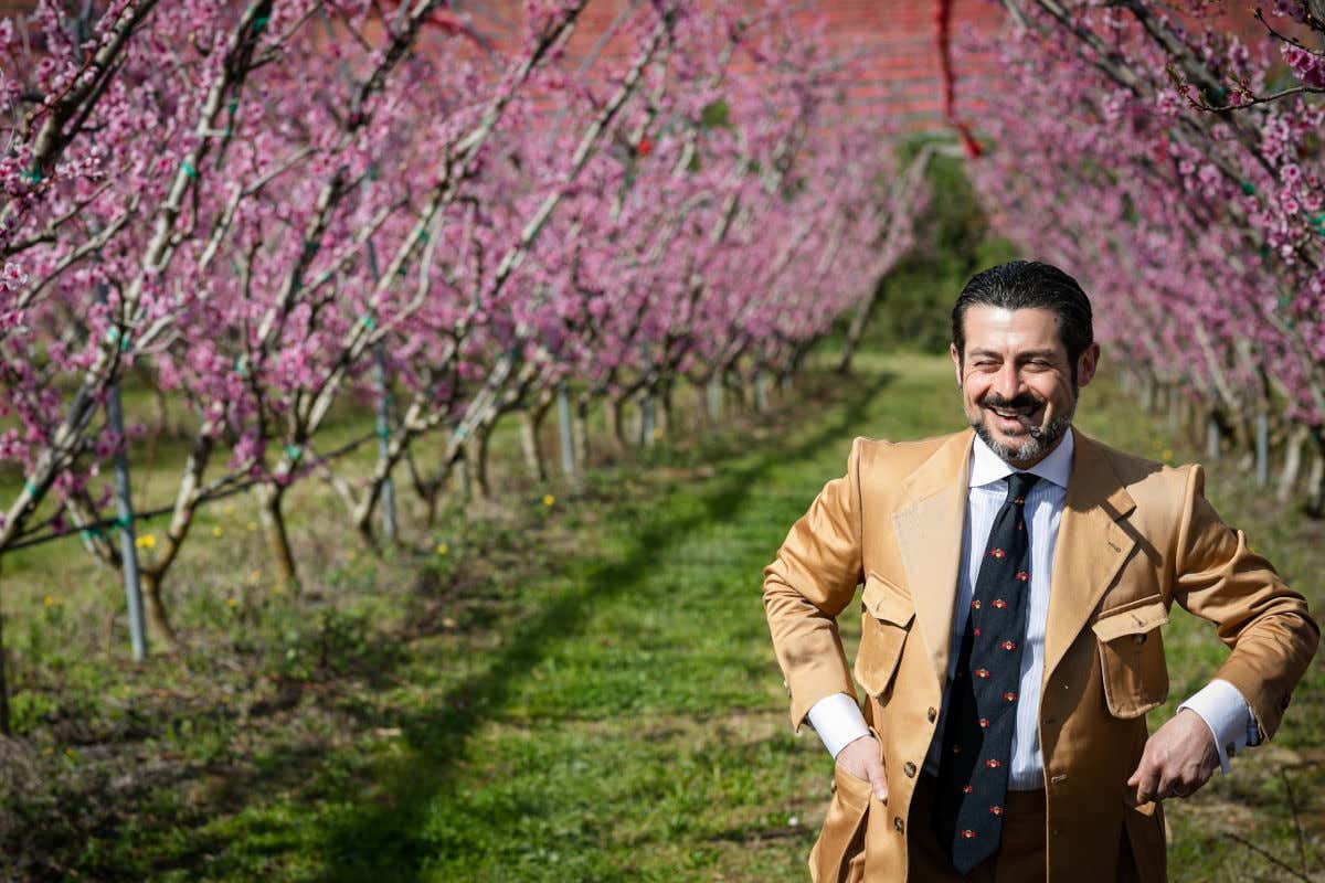 Marco Eleuteri, presidente dell'omonima azienda con sede nelle Marche Nuova variet&agrave; di nettarine piatte Saturnia: a Fermo il pi&ugrave; grande impianto produttivo d'Europa
