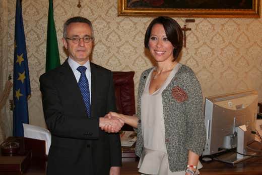 Mario Catania insieme a Nunzia De Girolamo Mario Catania insieme a Nunzia De Girolamo