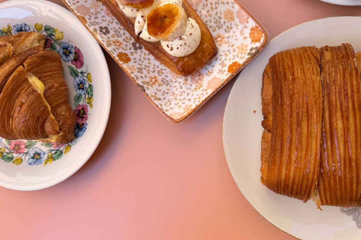 Tre creazioni di Maritè, il Pan Suisse, il Bananito e il Cornetto