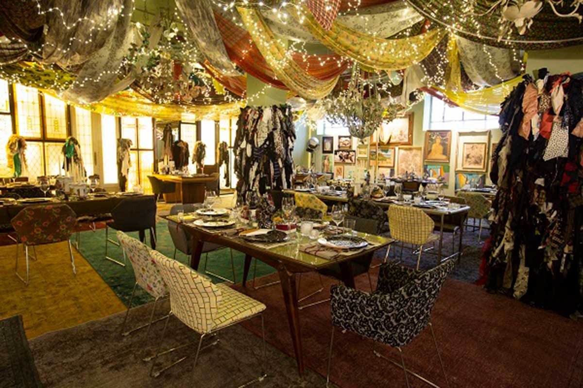 L'allestimento del temporary restaurant firmato Marras-Rana Arte, design e cibo: ecco gli eventi da non perdere durante la Design Week di Milano