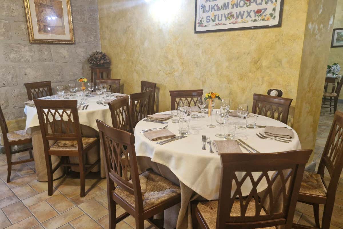 Un angolo della sala del ristorante