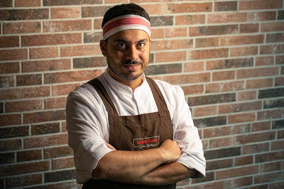 Lo chef Matteo Militello Il pranzo da Aventina Carne e Bottega con un menu