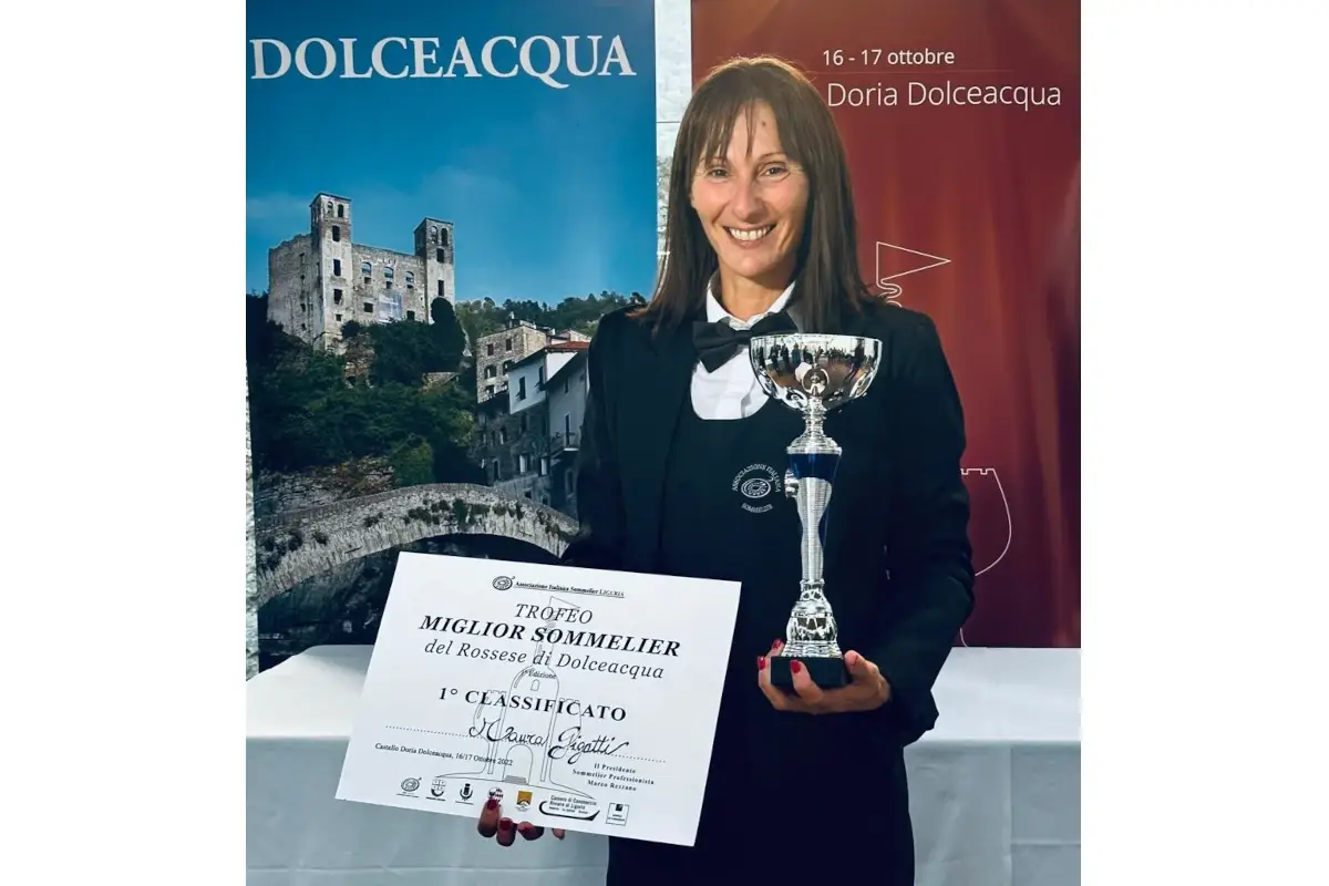 Maura Gigatti&nbsp; &Egrave; Maura Gigatti la miglior sommelier del Rossese di Dolceacqua