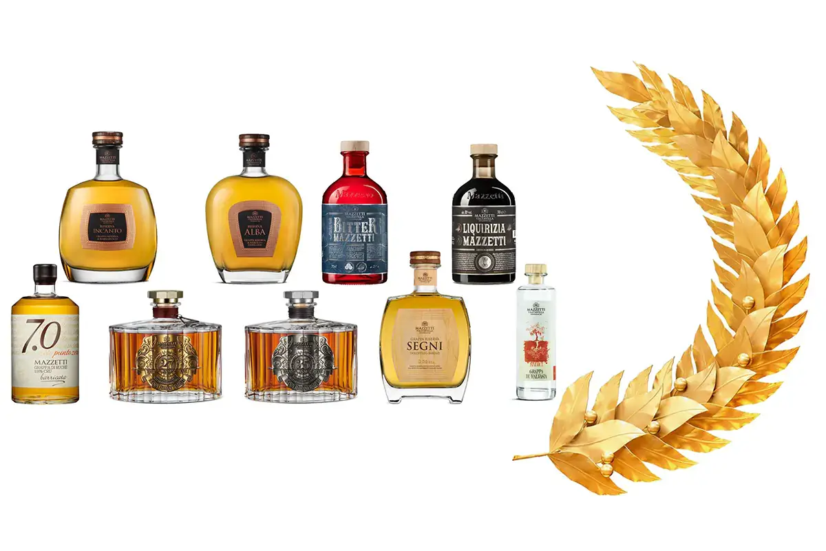 Gli spirits premiati di Mazzette d'Altavilla nel 2021 Mazzetti d'Altavilla festeggia i 175 anni di attivit&agrave; facendo incetta di premi