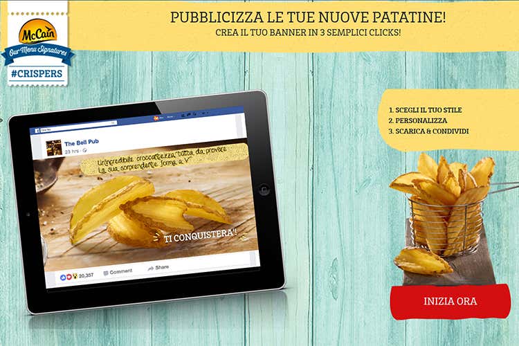 (Crispers, patatina social da condividere McCain Food Service le ha dedicato un portale) (Crispers, patatina social da condividere McCain Food Service le ha dedicato un portale)