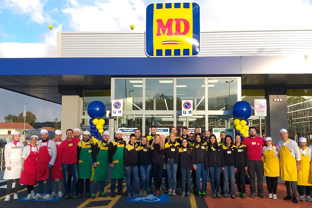 Un punto vendita MD MD Spa, il discount italiano cresce Logistica chiave per nuovi sviluppi