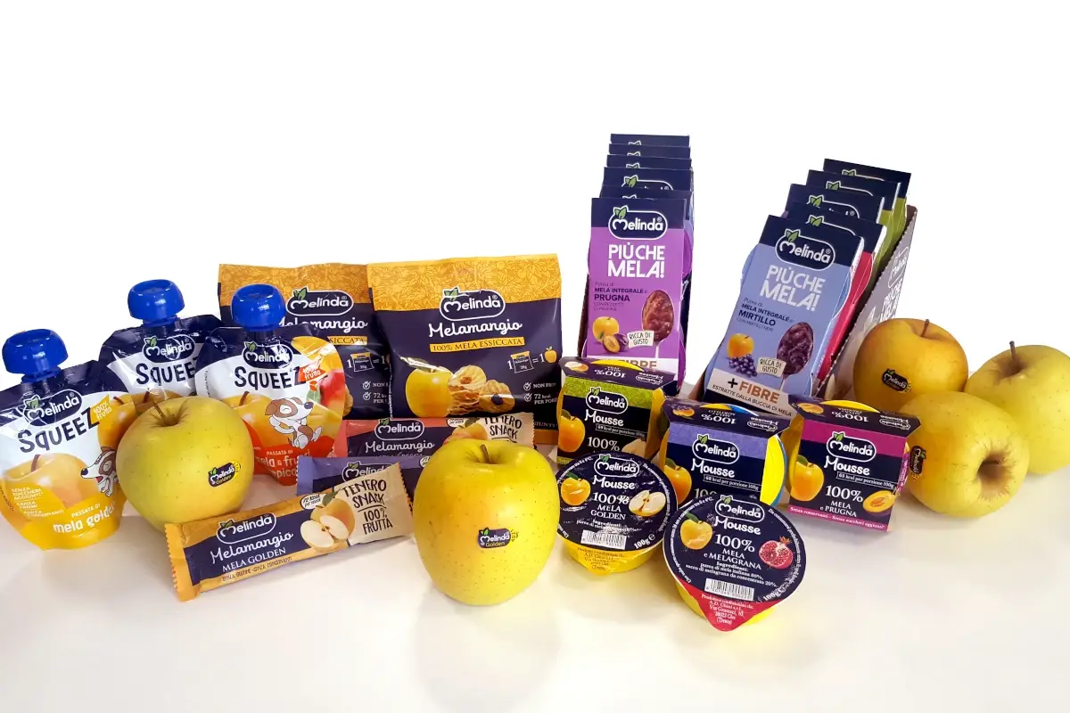 Mele e prodotti del Consorzio Melinda Melinda rileva azienda leader nei prodotti trasformati a base di frutta