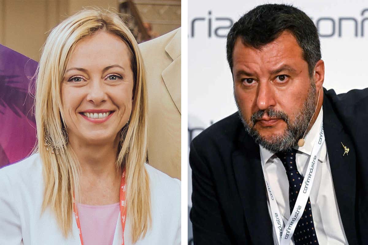 Giorgia Meloni e Matteo Salvini  Salvini e Meloni litigano sull'Agricoltura e sul Turismo non sanno cosa fare