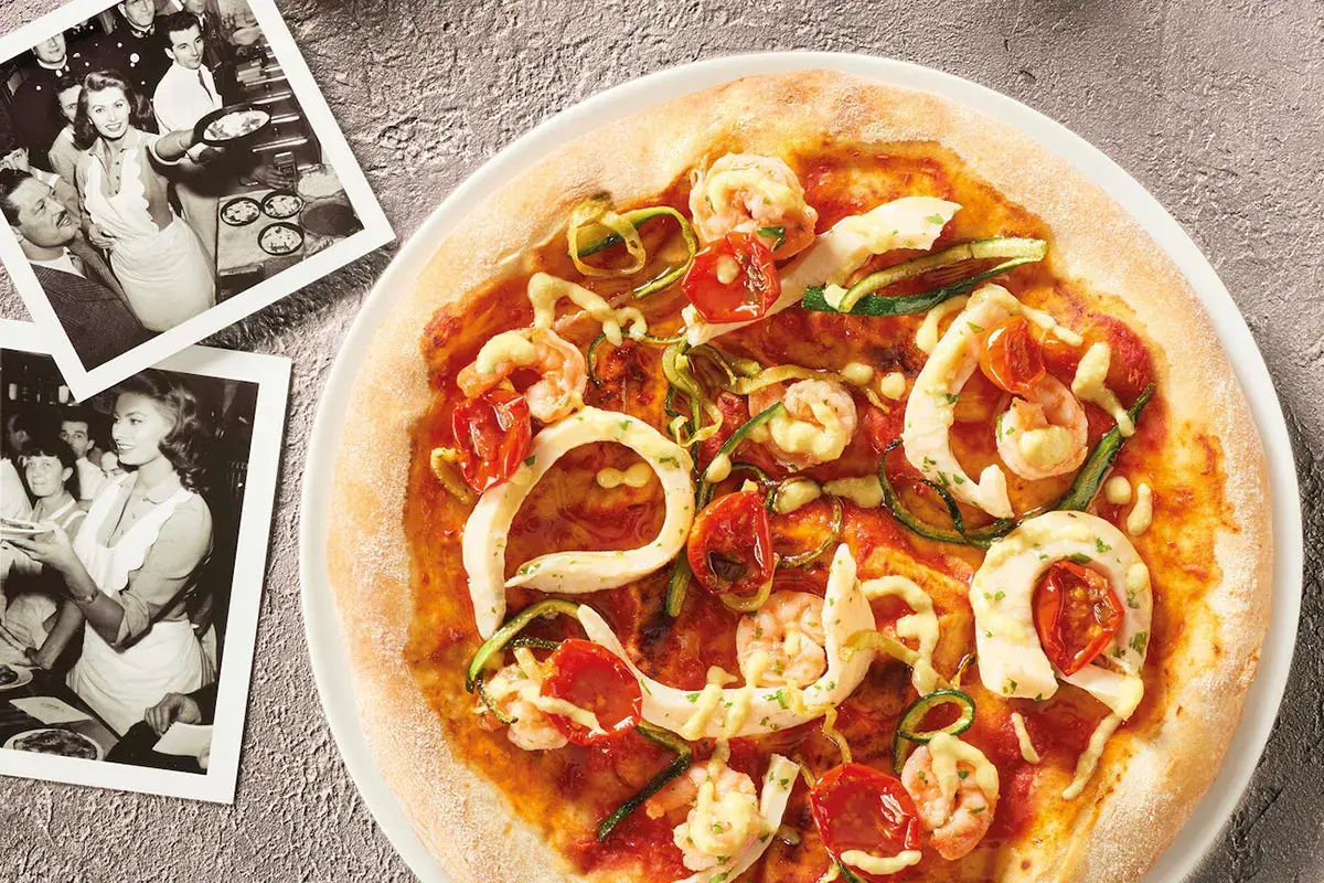 &ldquo;La Ciociara&rdquo;, pizza seppie, dorati e salsa di agrumi Pizze da Oscar: Men&ugrave; dedica 4 ricette a Sophia Loren