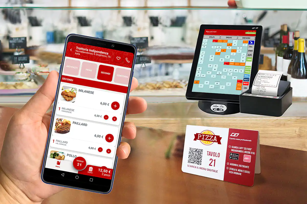 Il menu di CEI Food &egrave; digitale, interattivo e facile da usare