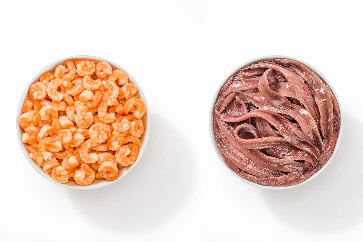 Mazzancolle e Filetti di Acciughe del Cantabrico Un mare di gusto con il ricco assortimento di Men&ugrave;