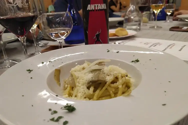 Bigoli al vizietto Cena