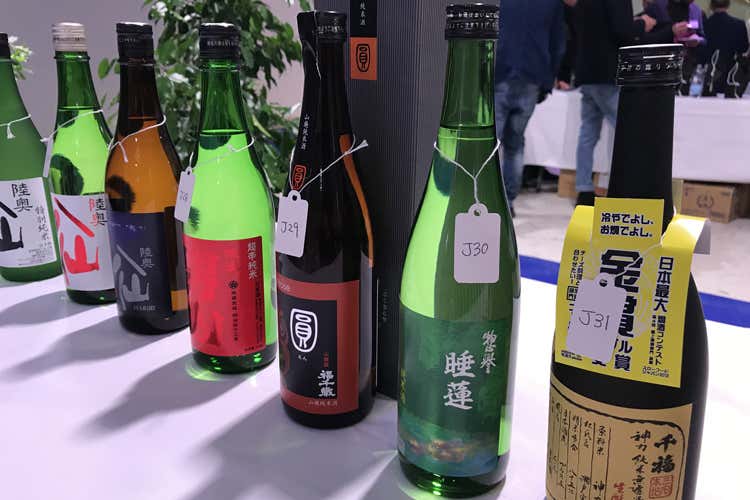 Alcuni sake presentati a Milano (Milano Sake Challenge Una prima di successo)