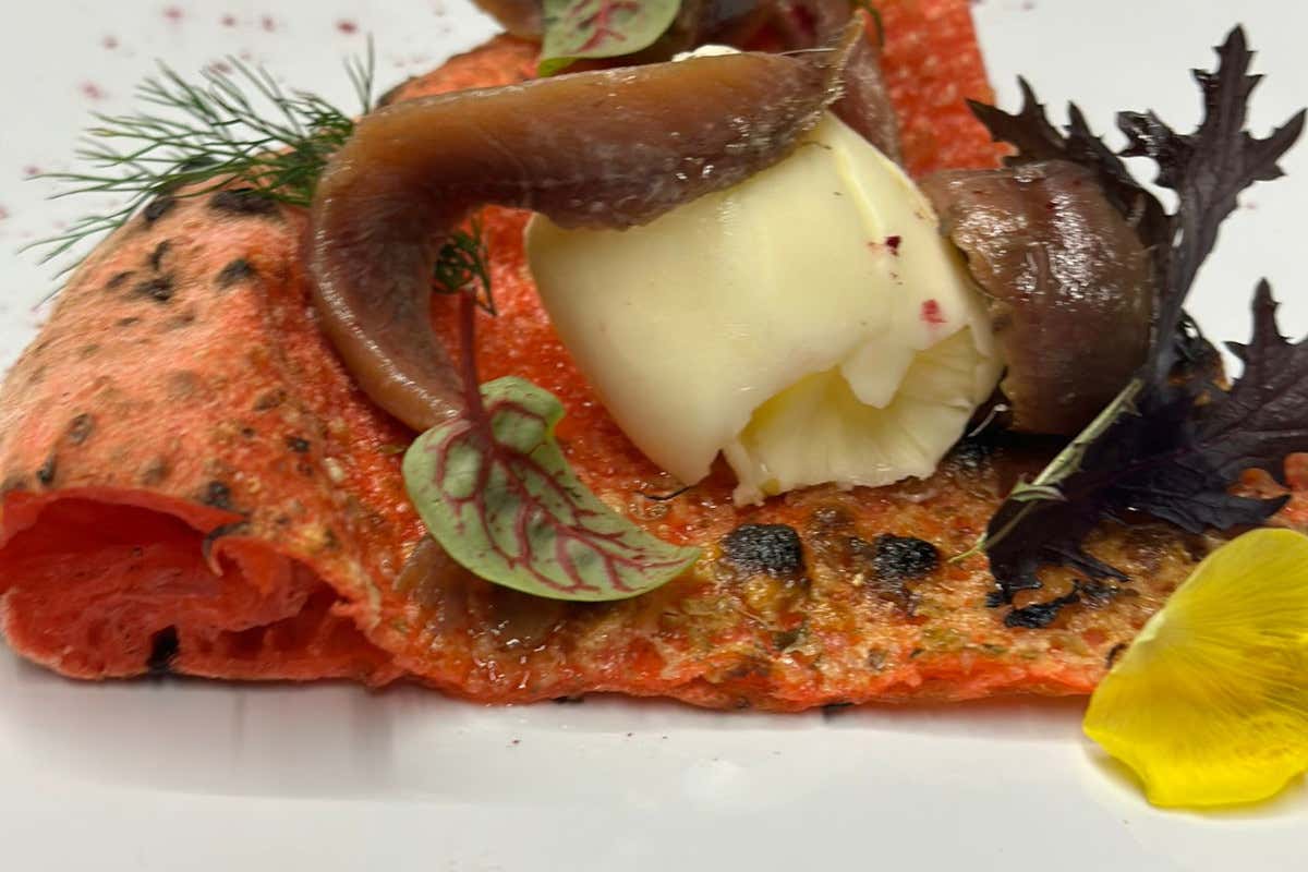 Esempio di pizza sfornata al Corner 58 Corner 58 la nuova pizza gourmet di Roberto Conti conquista  i palati