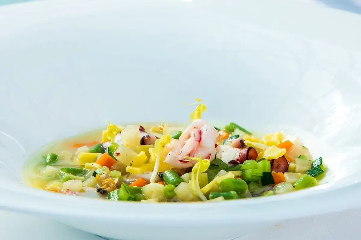 Minestrone di pesce&nbsp; Minestrone di pesce