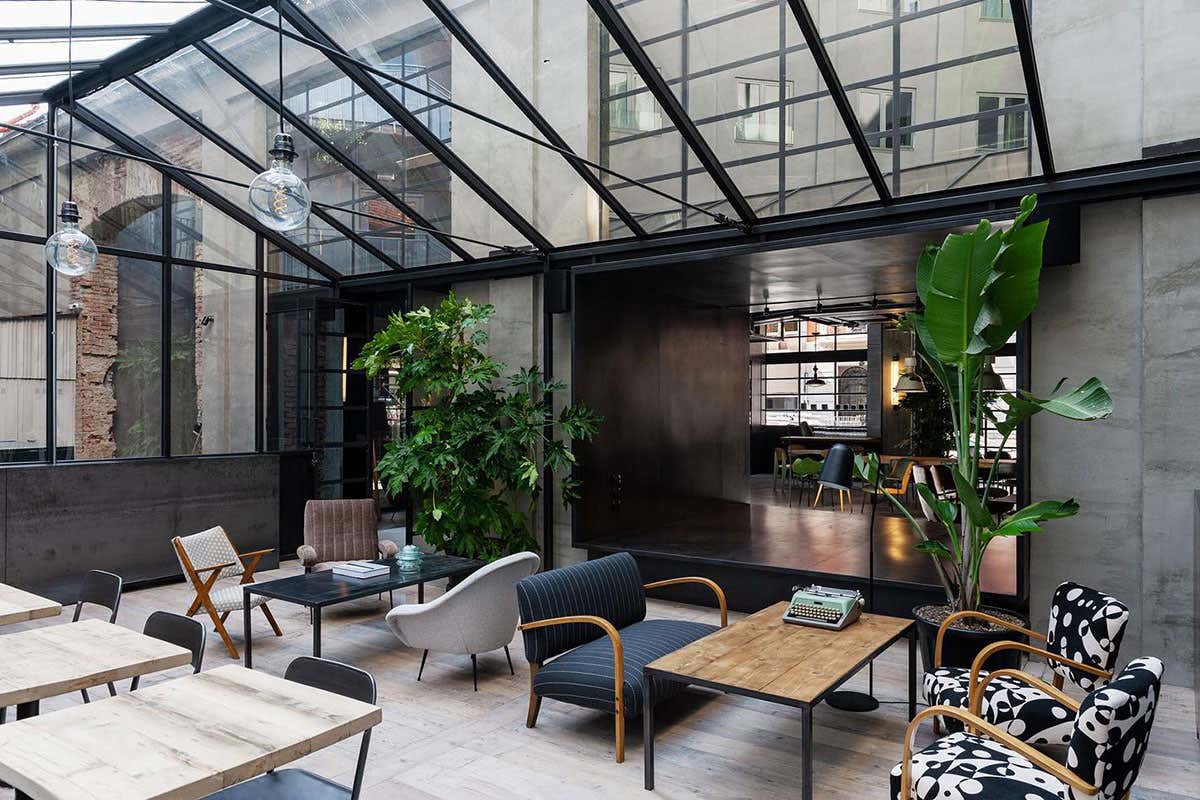 Lo spazio di Moebius che ha accolto gli ospiti Ristoranti, ripresa fredda a Milano Oltre il meteo, dubbi sugli eventi