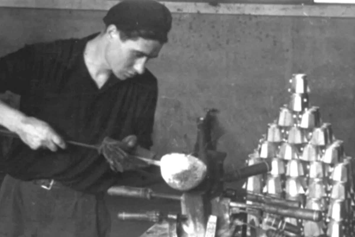 Una foto storica di Alfonso Bialetti